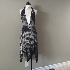 Black & Grey tie dye Dress size is Meduim